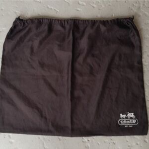 Coach Dark Brown Silky Dust Bag Large